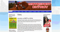 Desktop Screenshot of motosportchynov.cz