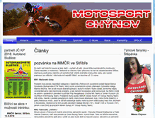Tablet Screenshot of motosportchynov.cz